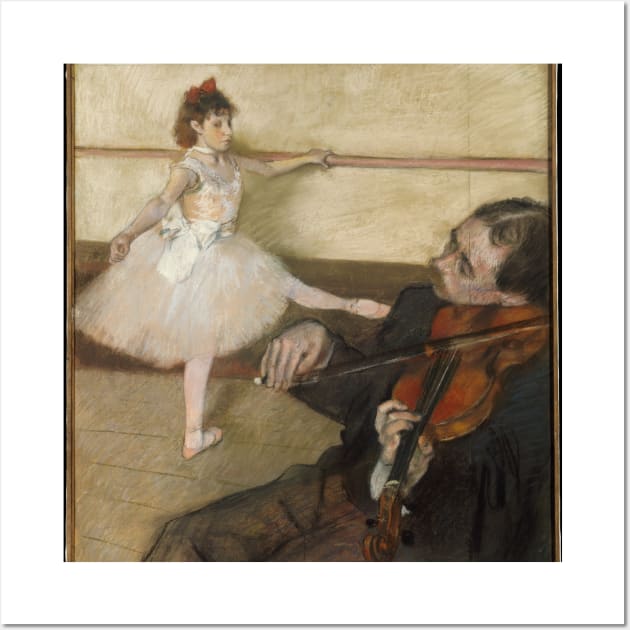 The Dance Lesson Wall Art by EdgarDegas